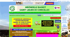 Desktop Screenshot of hirondelle-basket.fr