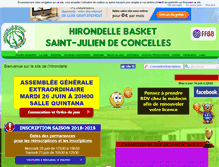 Tablet Screenshot of hirondelle-basket.fr